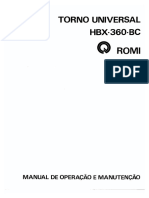 Romi Hbx 360 Bc Operação - 61 Pg
