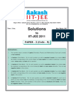Iit Jee 2011 Paper II (Code 8)