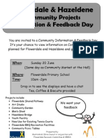 Flower Dale Community Feedback Day - FlyerFINAL