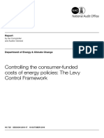 Controlling the Consumer Funded Costs of Energy Policies the Levy Control Framework