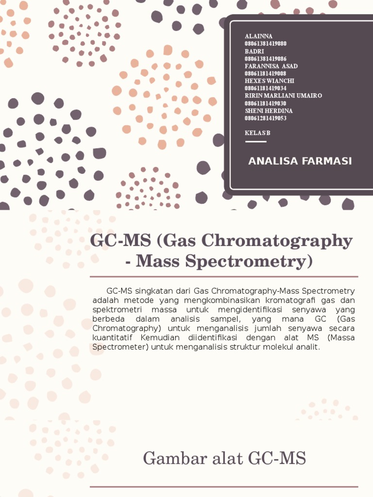 Panduan Lengkap Analisis GC-MS | PDF