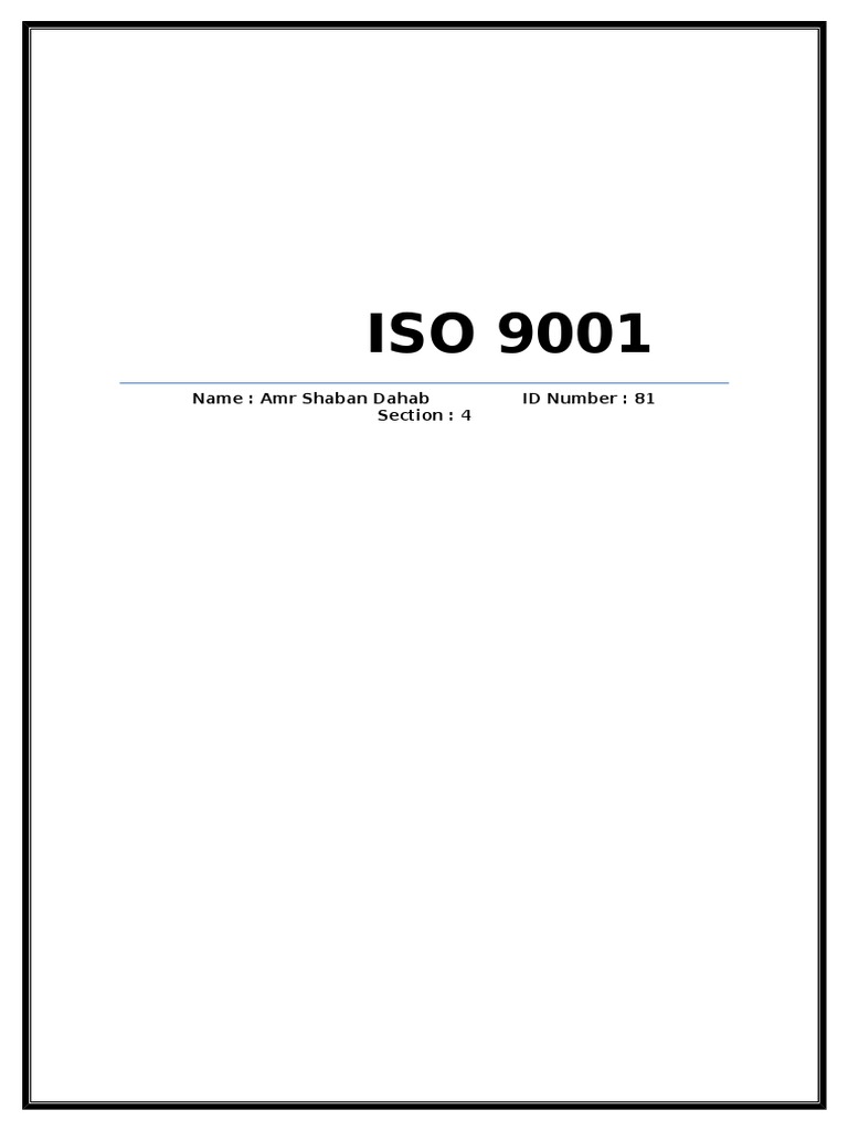 ISO 9001 Certification Benefits Explained | PDF
