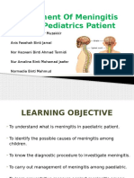 Management of Meningitis in Pediatrics Patient