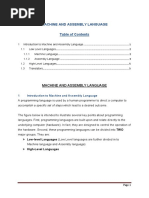 Lecture8 Intro To Machine and Assembly Language