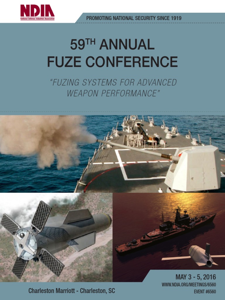 59th Annual Fuze Conference PDF Fuze Armed Conflict