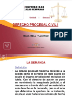 Derecho Procesal Civil 1 Semana 7