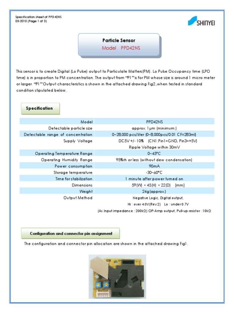 PPD42NS Datasheet PDF | PDF