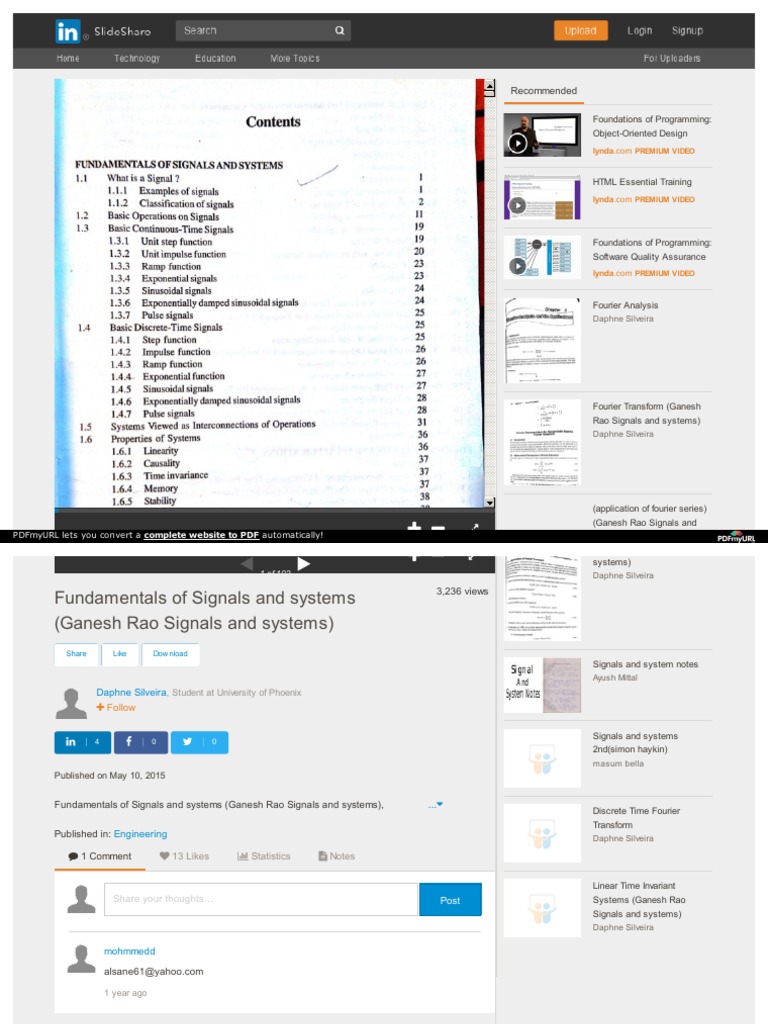 HTTP WWW Slideshare Net Daph29 Fundamentals of Signals and Systems