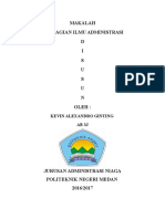 Tugas Makalah Ilmu Administrasi (Pembagian Ilmu Administrasi)