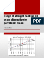 Usage of Straight Cooking Oil As An Alternative To Petroleum Diesel