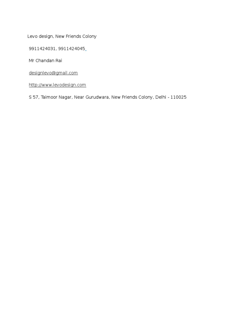 Contact Information for Chandan Rai | PDF