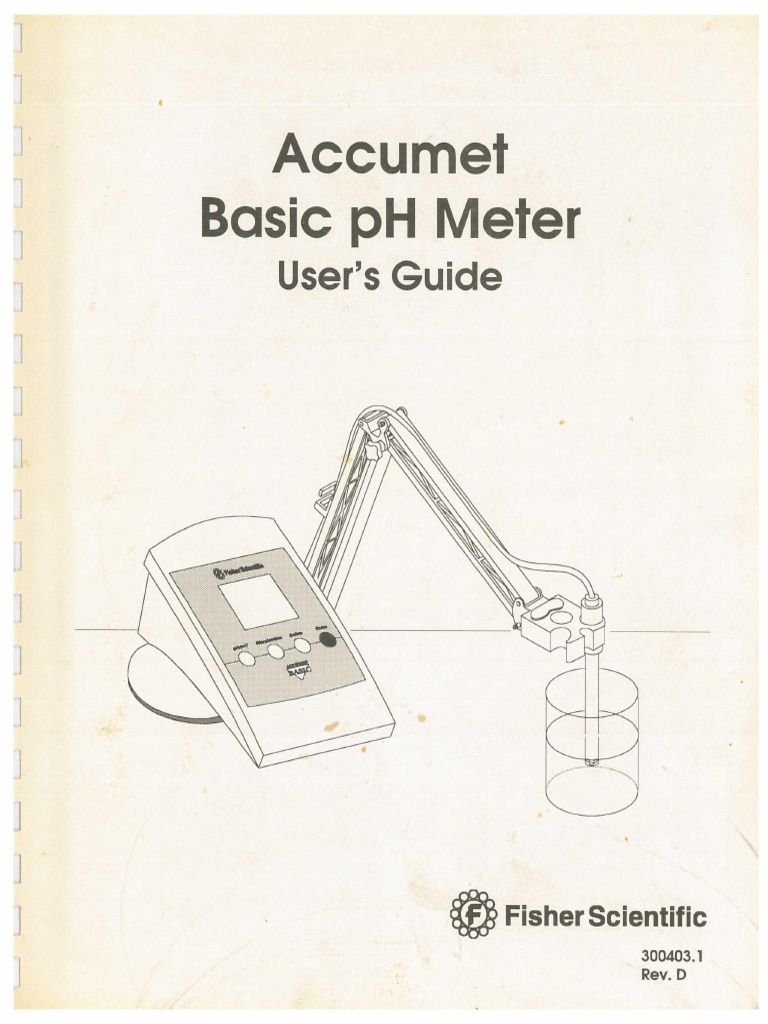 Accumet PH Meter Manual Ph Physical Chemistry