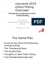 PLC October 2016 Briefing - Pennsylvania Polling Overview by Chris Borick