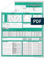 Blank 2nd Ed D&D Priest Character Sheet