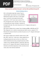 Thermodynamics First Law Practice Questions