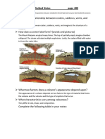 Types of Volcanoes Guided Notes