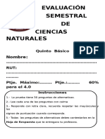 5°basico Semestral Ciencias