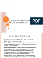 Process of Burnishing and Hardening