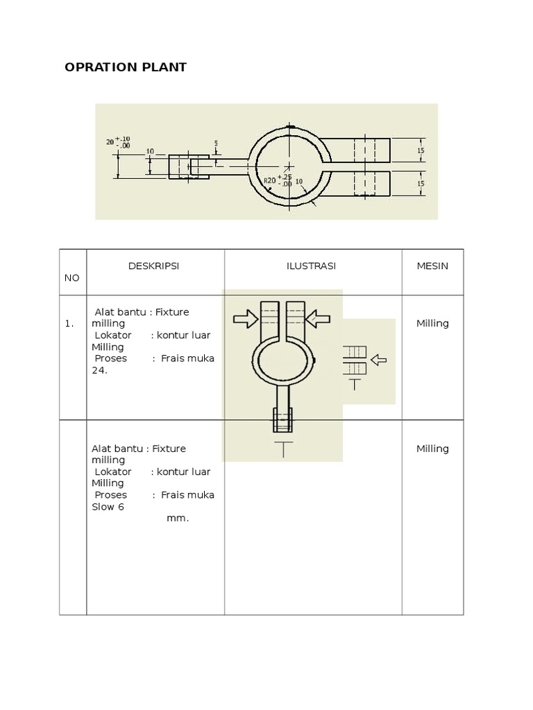 Milling Fixture Operation Guide | PDF