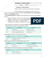 Ficha 1 Word Formation - Compounds