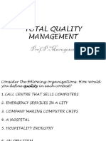 Total Quality Management: Prof.P.Murugesan