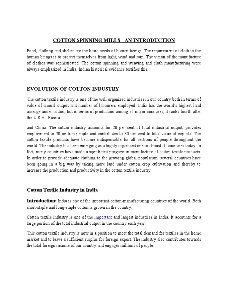 PCL Cotton Spinning Mills (2) PDF Cotton Revenue