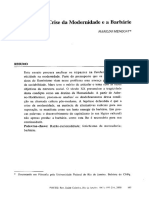 MENEGAT, Marildo. A Crise Da Modernidade e A Barbárie PDF