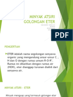 Minyak Atsiri Golongan Eter Fenol