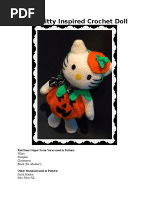 Hello Kitty Inspired Crochet Doll