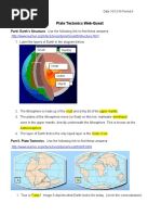 Plate Tectonics Web Quest Student