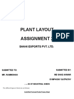Plant Layout Assignment 2