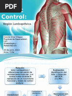 Kinetic Control Region Lumbar T1 a T3