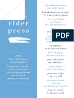 Blue Rider Press 2016 Sampler