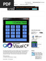 Creating A Calculator Visual Studio C#