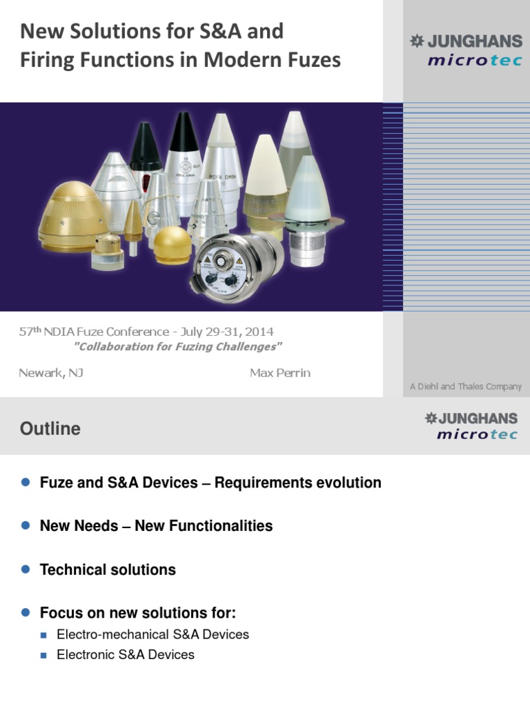 Innovations in Electro-Mechanical Fuzes | PDF | Fuze | Ammunition