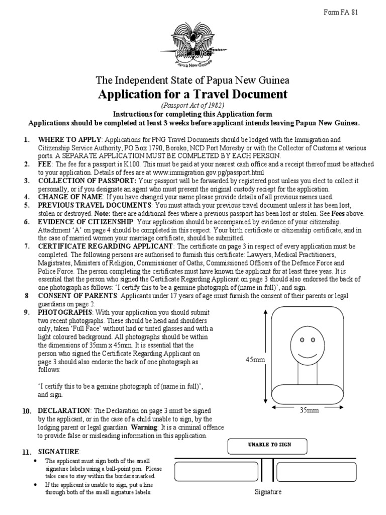 Passport Application Form Fillable Savable Passport Theft