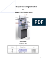 Software Requirements Specification: Automated Teller Machine System