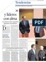 Artículo La Vanguardia Valores y Liderazgo