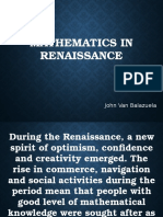 Mathematics in Renaissance