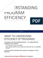 Understanding Program Efficiency