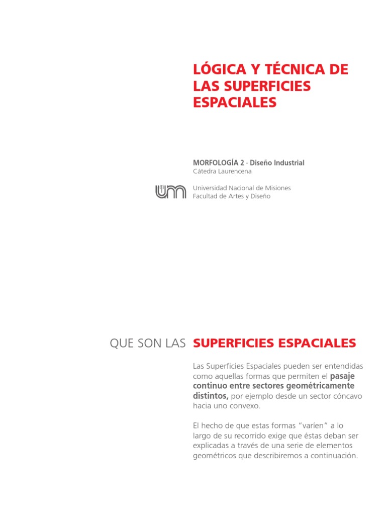 Superficies Espaciales 2016 | PDF | Geometría | Enseñanza de matemática