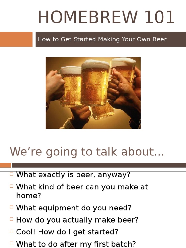 Planning Your Homebrewery | PDF | Beer | Homebrewing