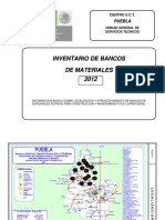 Inventario Bancos de Materiales Puebla-2012 PDF