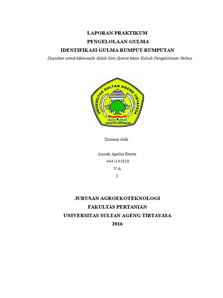 Identifikasi Gulma Rumput-Rumputan | PDF