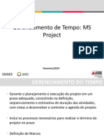 Gerenciamento de Tempo Processos- Project
