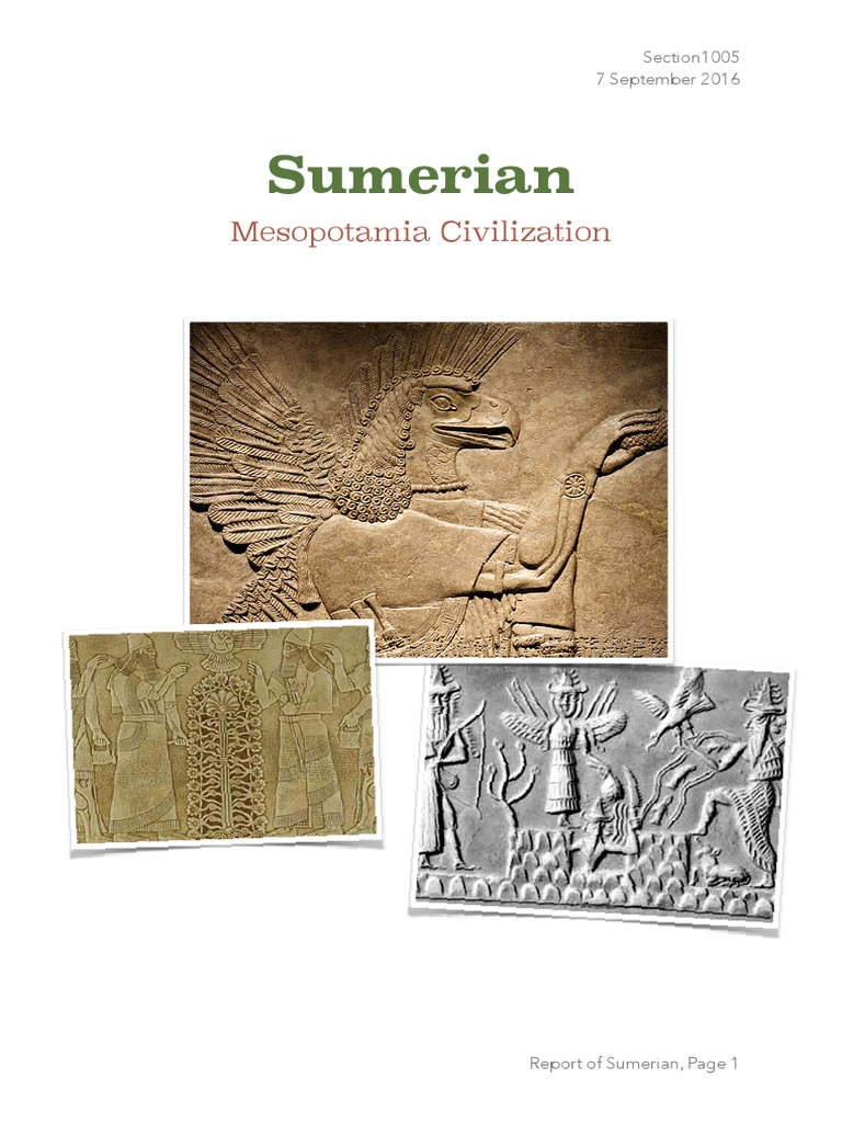 Sumer Report PDF Cuneiform Writing