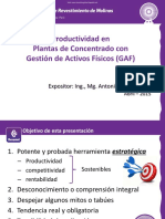 6. Ing. Antonio Ganoza - Logros en la productividad de plantas de concentrado, mediante la Gestión de Activos Físicos.pdf