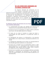 Análisis de Los Derechos Humanos de Segunda Generación