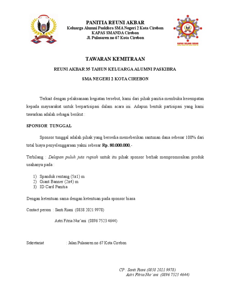 Penawaran Sponsorship
