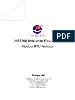 MF5700 Mass Flow Meter Modbus RTU Protocol Guide